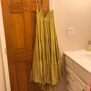 Free People Yellow Maxi Dress